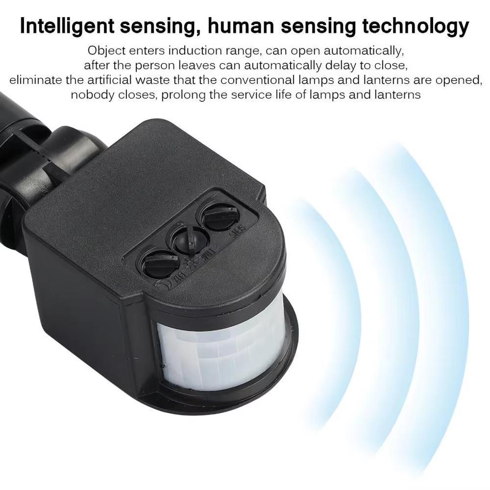 LED Motion Sensor 220V 12V Automatic Infrared PIR Movement Detector Wall Mount Timer Outdoor 12 Volt Sensor Light Switch