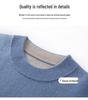 Men's Cashmere Half-High Neck Thick Knit Casual Pullover Sweater
