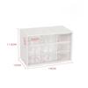 Desktop 9 Grid Storage Boxes Organizer Transparent Small Drawer Partitioned Student Desk Wall-mounted Sundries Storage Box Cute