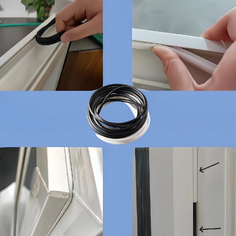 1m/2m/3Meter/6m O-Typ Kunststoff Stahl Tür Fenster Block Dichtung Wetterleiste Silikon Gummi Elastisches Band Hohl