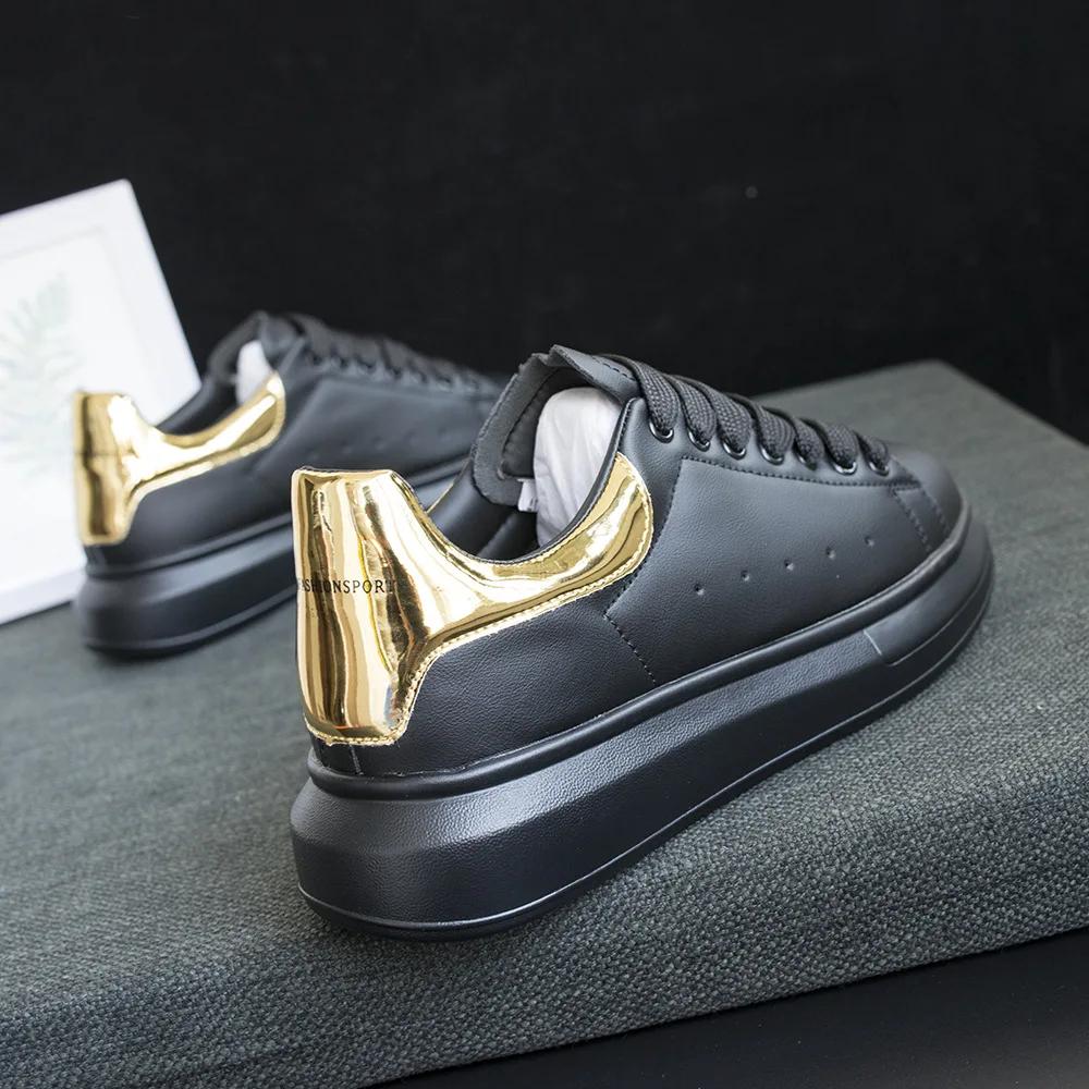 Luksus Originalt Merkedesign Dame Herre Sneakers Gratis Frakt Kampanje Mote Bokstavtrykk Hvite Brettsko Fritids Tenni