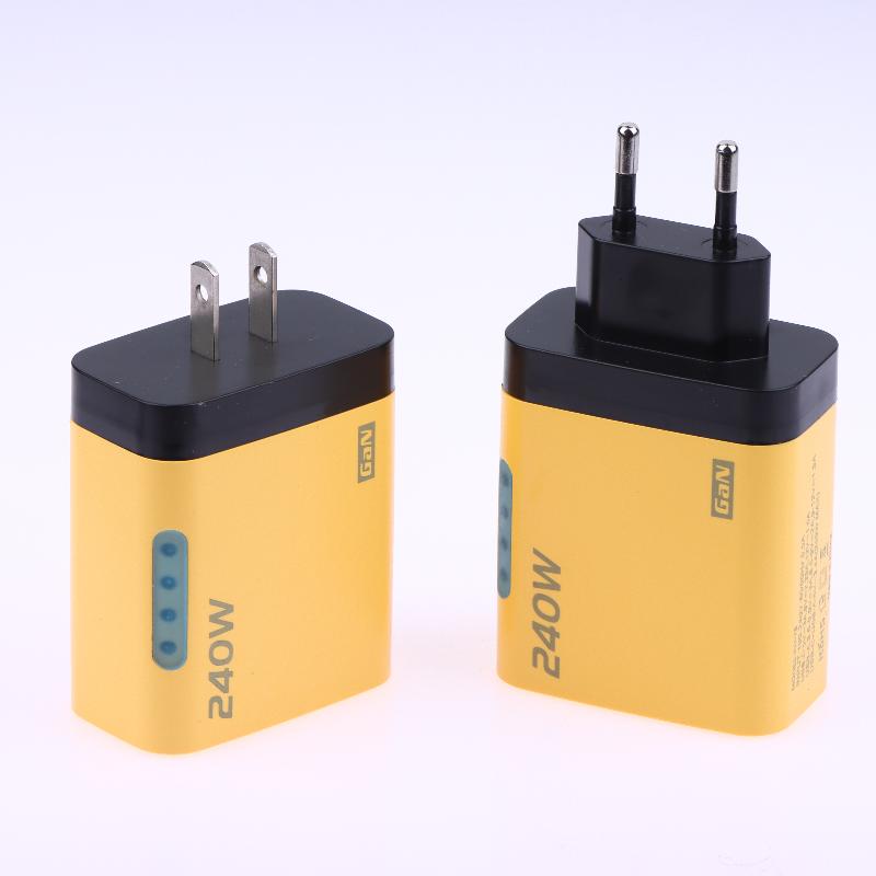 5 In 1 240W USB C Charger Multi Ports High Speed USB Charging Adapter Quick Charging Phone Charger Power Adapter EU/US Plug