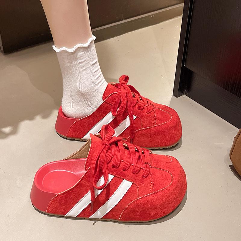 Modische Plateau-Damen-Sneaker, flache Mules, Schnürschuhe, Hausschuhe, 2025 Trend, Freizeit-Sneaker, Bequeme Sommer-Damenschuhe, Sandalen, Loafer