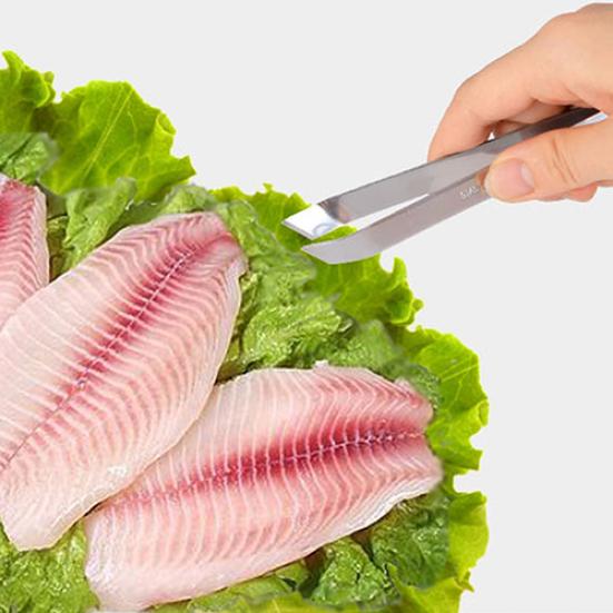 Stainless Steel Fish Bone Remover Pincer Puller Tweezer Tongs Pick-Up Craft Tool