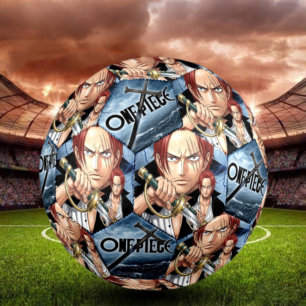 1pc One Piece Football Soccer Ball Size 5 Indoor Soccer Ball Fashion Colorful  Backyard Game -Great For Sports Fans Gift HE28