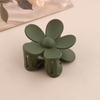 Large Size 7cm Fashion Flower Hair Claws Colourful Ponytail Hair Accessories Matte Hair Claw Clips For Women Girls