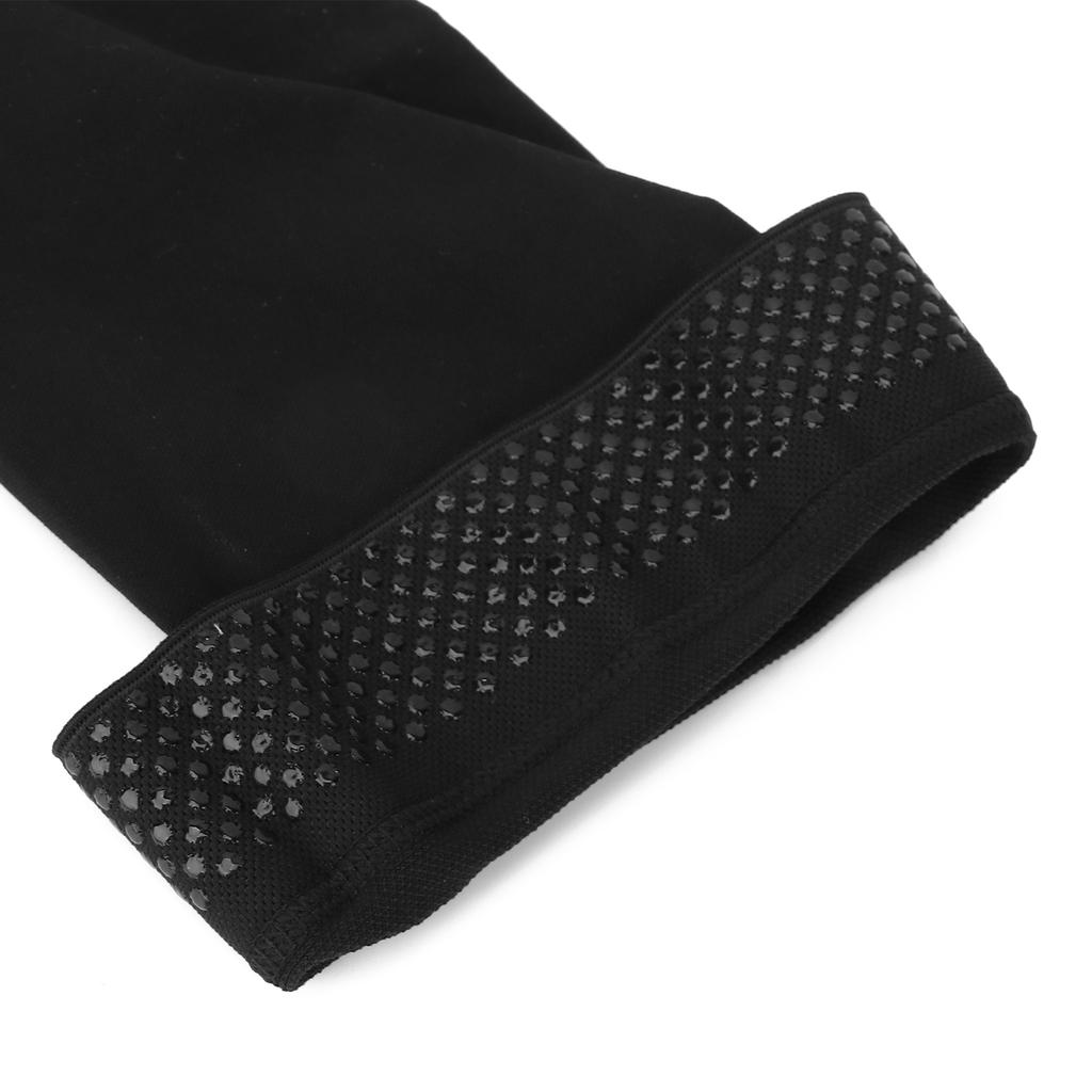 Open Toe Compression Thin Stockings Versatile Thigh High Mercerization Socks Black