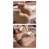 36-45 Thick Soled Warm Cotton Shoes for Women, Winter Outerwear, Anti Slip, Odor Proof, and Fleece Cotton Slippers for Women