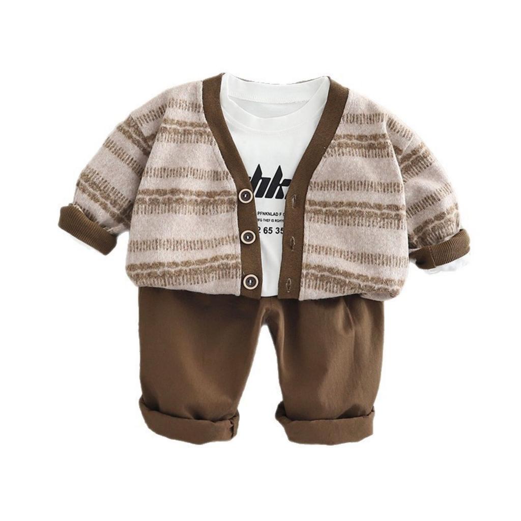 Uformelt langermet sett for barn, komfortable hverdagsantrekk