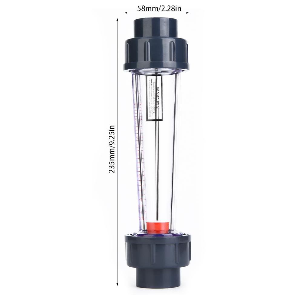 LZS 25 (D) ABS Plastic Tube Type Liquid Flowmeter High Accuracy Flow Measuring Instruments 60 600L H