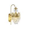 Crystal Crown Bedroom Bedside Wall Lamp