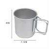 Outdoor Camping Tasse mit faltbarem Griff Tragbare Ultraleichte Aluminiumlegierung Becher Für Outdoor Wandern Kochen Neuankömmling 300ml