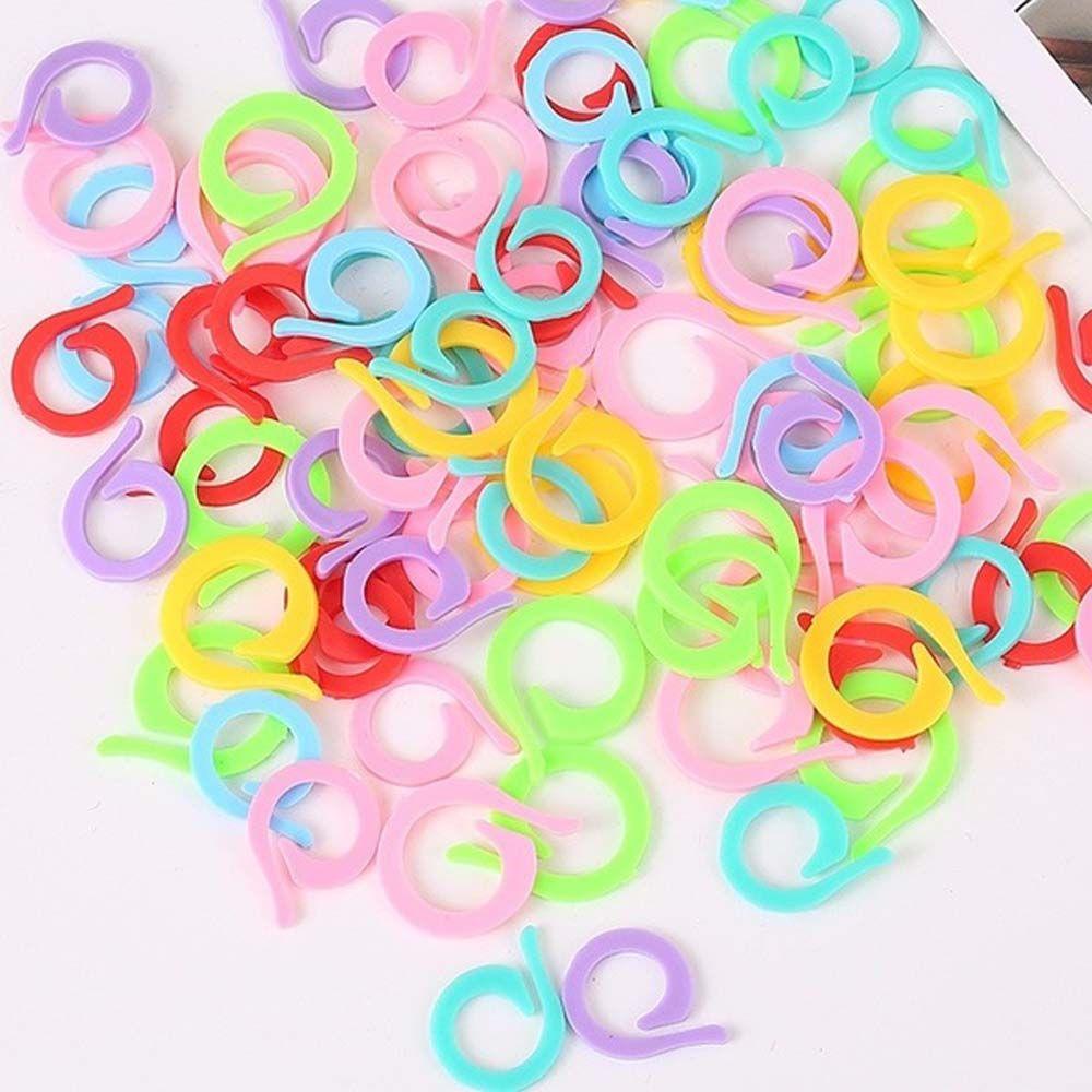 Rings Mini Clips Needles Crochet Sewing Markers Locking Stitch Sewing Tools Knitting Clip