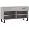 VidaXL Shoe Bench, Shoe Cabinet with 4 Shelves and Legs, Shoe Rack with 2 Drawers Living Room, Modern, 829770