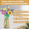 A Top Quality DIY Wooden Stand for Lego Flowers - Roses Cherry Blossoms Sunflowers Tulips Daffodils Lotus Home Decorative Gift