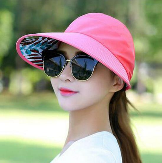 Korean Style Women's UV Protection Foldable Sun Hat - Outdoor & Travel Casual Hat