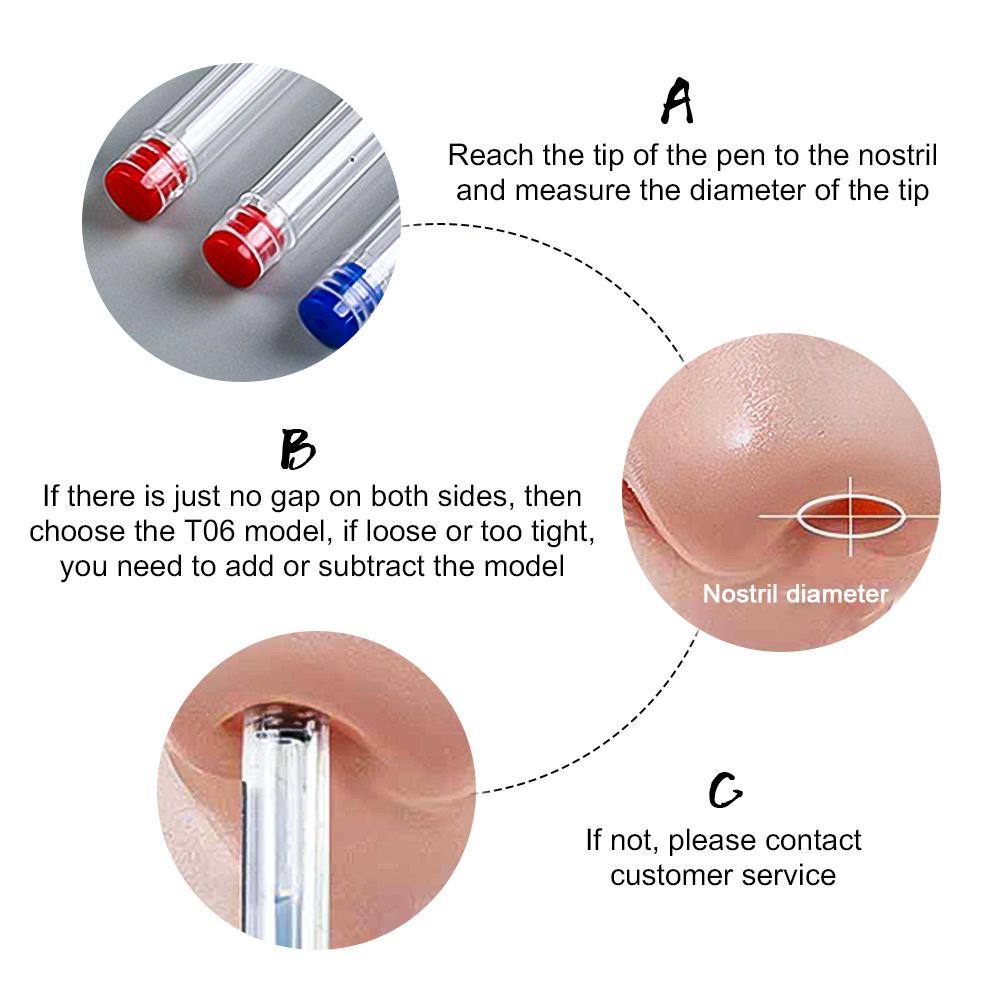 Nasal Synthetical Rhinoplasty Postoperative Nostril Support Silicone Contorted Nose Correction Fixator Plastic Nose Clip