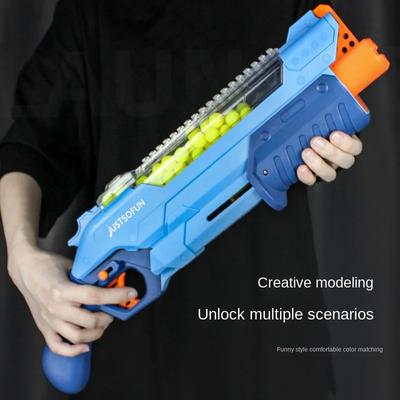 Soft Bullet Gun Toy Children's EVA Shooting Game Goggle Set Large Capacity Launcher Toy for Boys and Girls