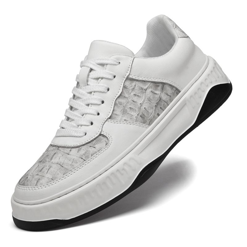 

Fashion Genuine Leather Shoes Fashion Sneakers for Driving Male Shoes Comfortable Men Lace-Up Skate Flats Non Slip Youth Walking Shoe 38