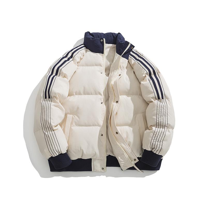 Winter Loose Thickened Men's and Women's Raglan Contrast Color Couple Warm Jacket