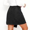 Ladies Skirt High Waist Skirt Color Zipper Irregular Skirt