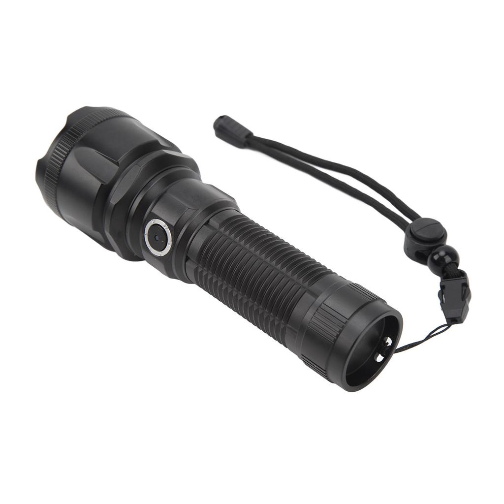 Telescopic Focus Flashlight XHP160 LED Super Bright Flashlight for Camping Hiking Biking