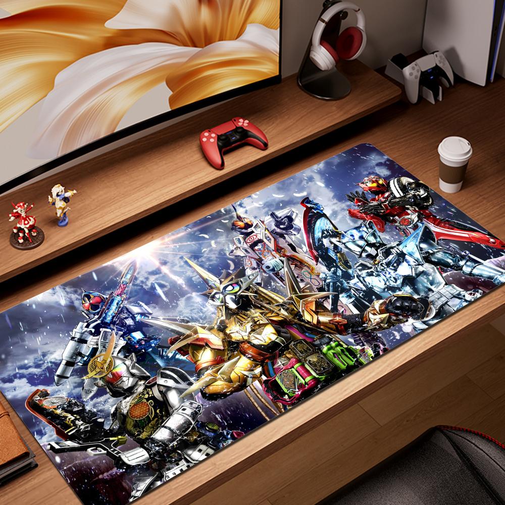 Kamen Rider Mouse Pad Cartoon Lockedge Large Gaming Pad Computer Gamer Keyboard Mouse Mat Desk Mousepad for PC Desk Pad