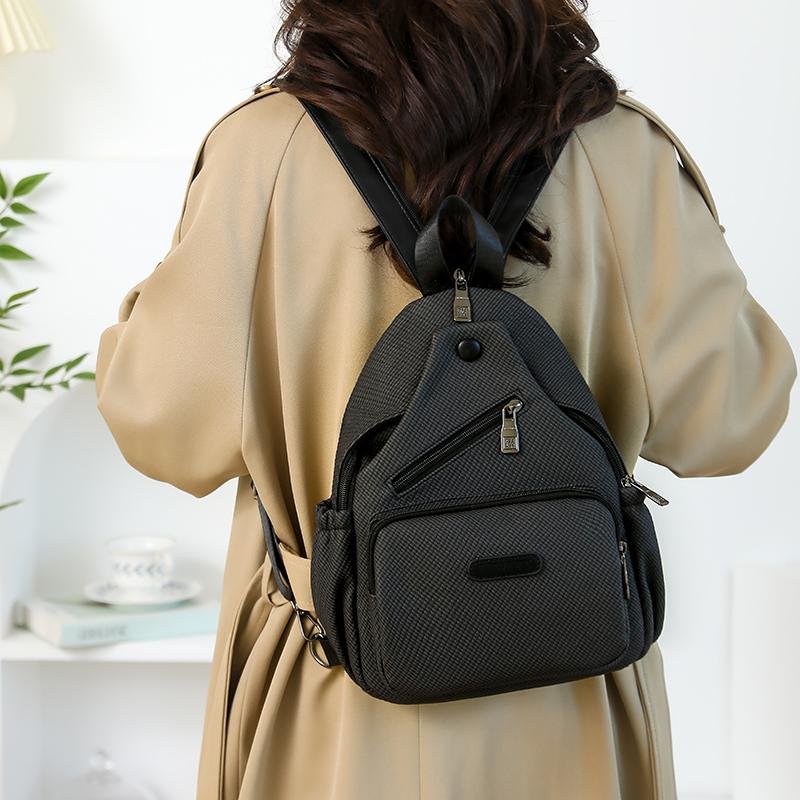 Multifunctional Lightweight Chest Bag Women's Large Capacity Shoulder Bag Commuter Backpack