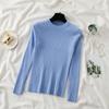 Autumn Neck Fit Round Slim Base Knitted Sweaters Women Winter New Fashion Long Sleeve Pullovers Sweater Woman Elegant Solid Casual Lady Jumpers 25477