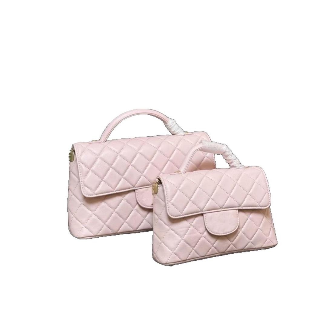 2025 Spring/Summer Luxury Quilted Leather Crossbody Bag with Chain Handle