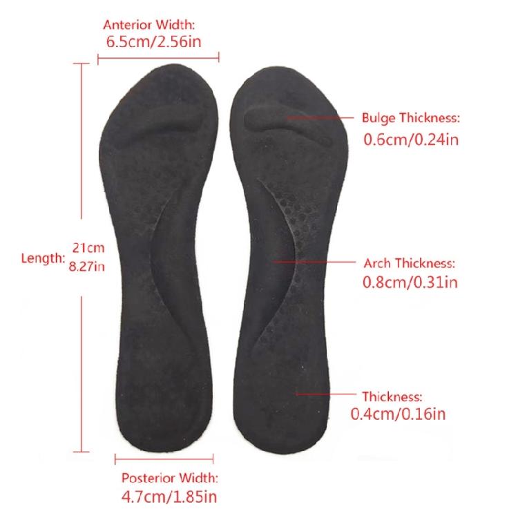Silicone Gel Insoles Comfortable Arches Support Insoles High Heel Insert Cushion