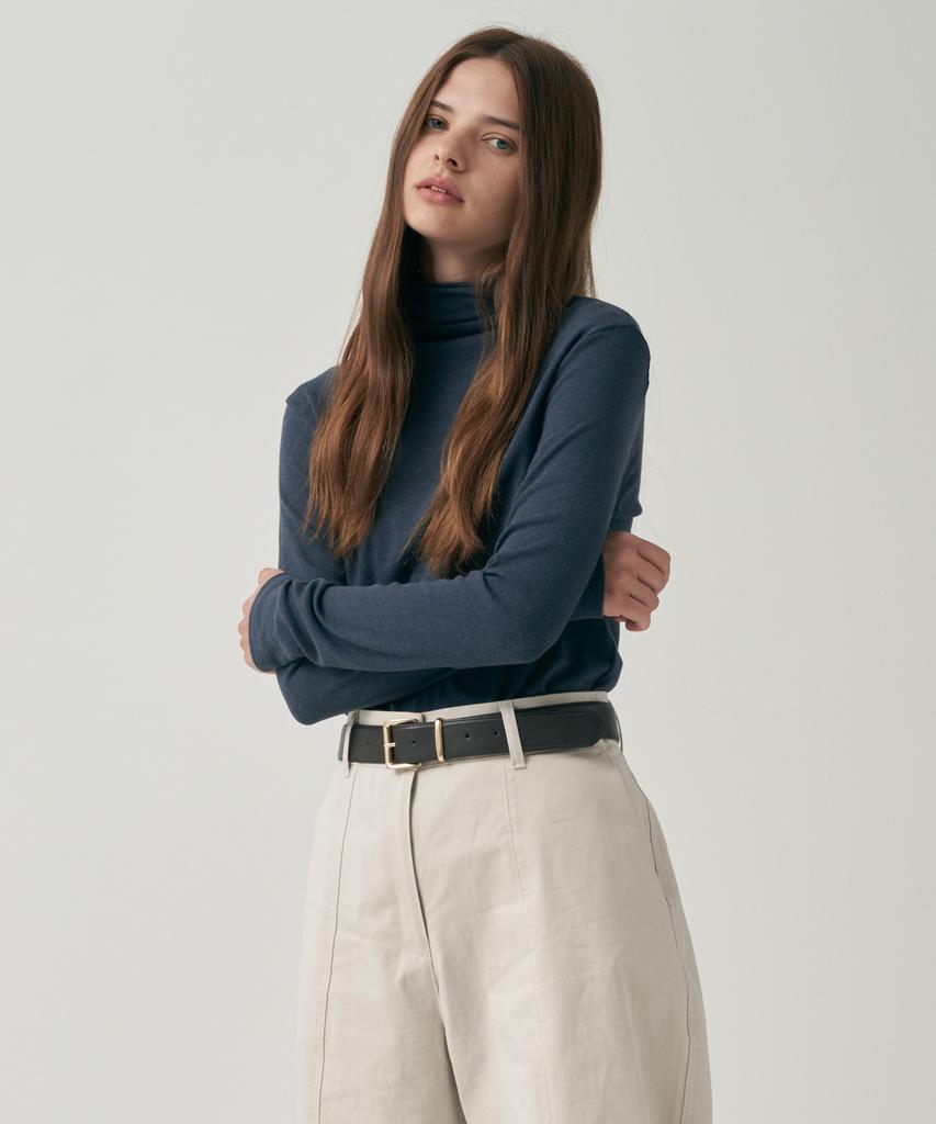 MOTT Soft Basic Turtleneck - Blue