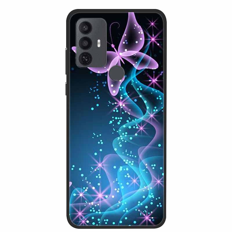 For TCL 30 SE Case Luxury Soft Silicone Protective Animals Phone Cover for TCL 305 306 Case 30SE TPU Funda for TCL30SE Cartoon