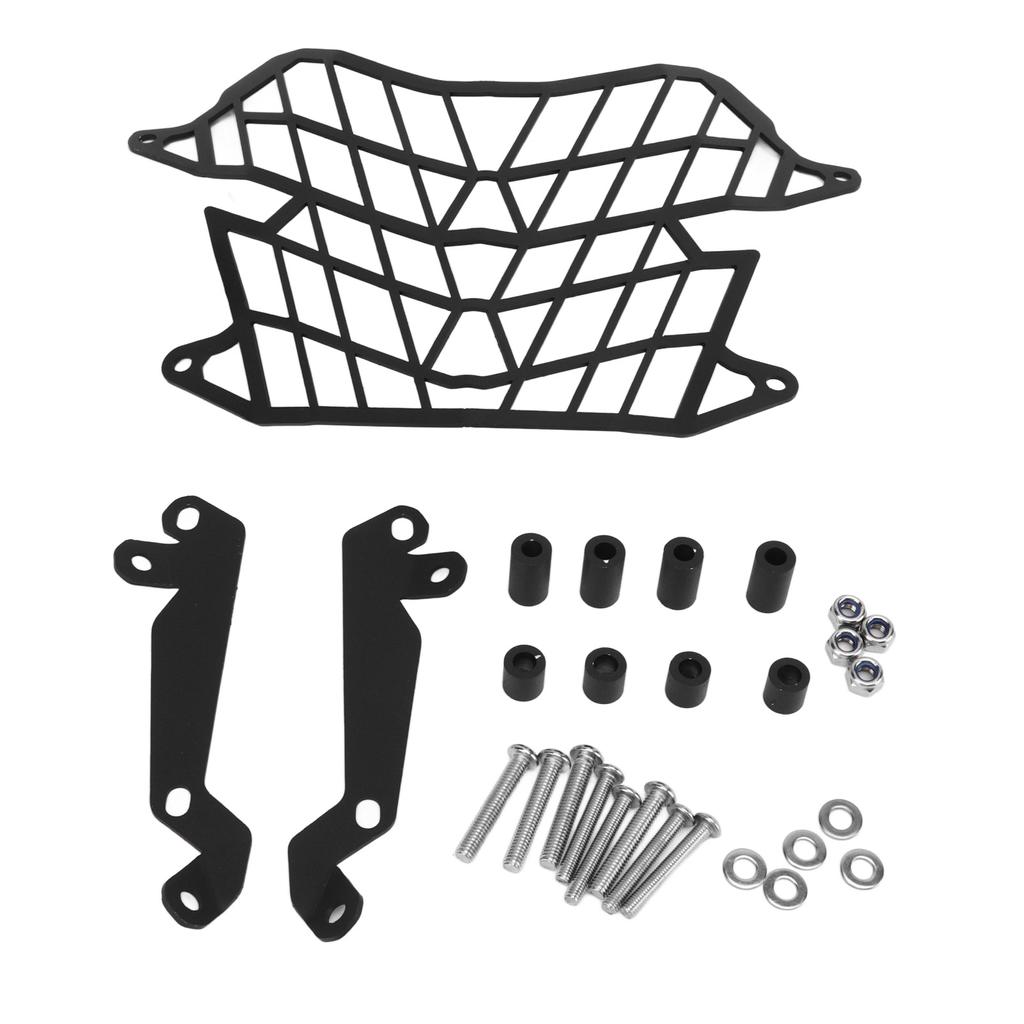 Motorcykel Strålkastargaller Kolstål Svart Strålkastarskydd för TENERE700 2019 och framåt