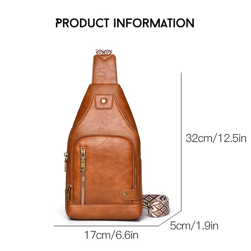 WEIXIER Pánská taška, náprsní crossbody taška, trendy vodoodpudivá jednoduchá a lehká, hrudní taška s vyztuženou přezkou