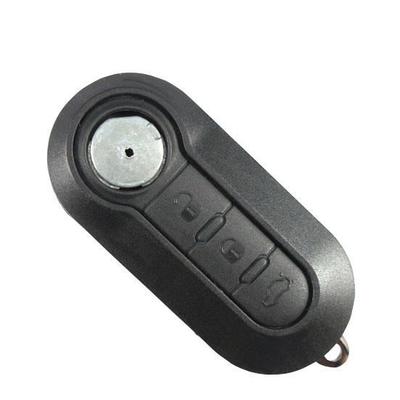 Nøgleskal Plip kompatibel FIAT 500 Sort