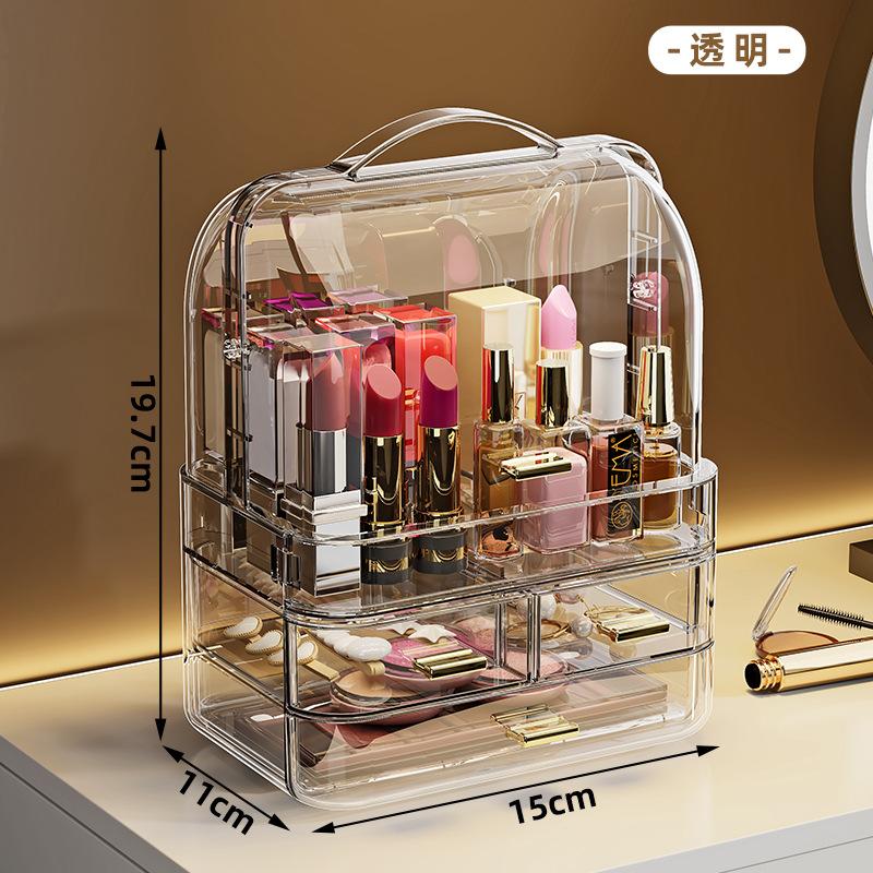 Desktop Cosmetics Storage Box Drawer Skin Care Products Storage Rack Dresser Shelf Desktop Lipstick Storage Box