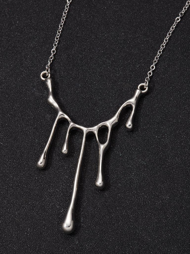 A Fashionable and Popular Men's Creative Pendant Necklace Stainless Steel Punk Hip-hop Pop Style, Can Be Used As a Jewelry Gift, Daily Wear