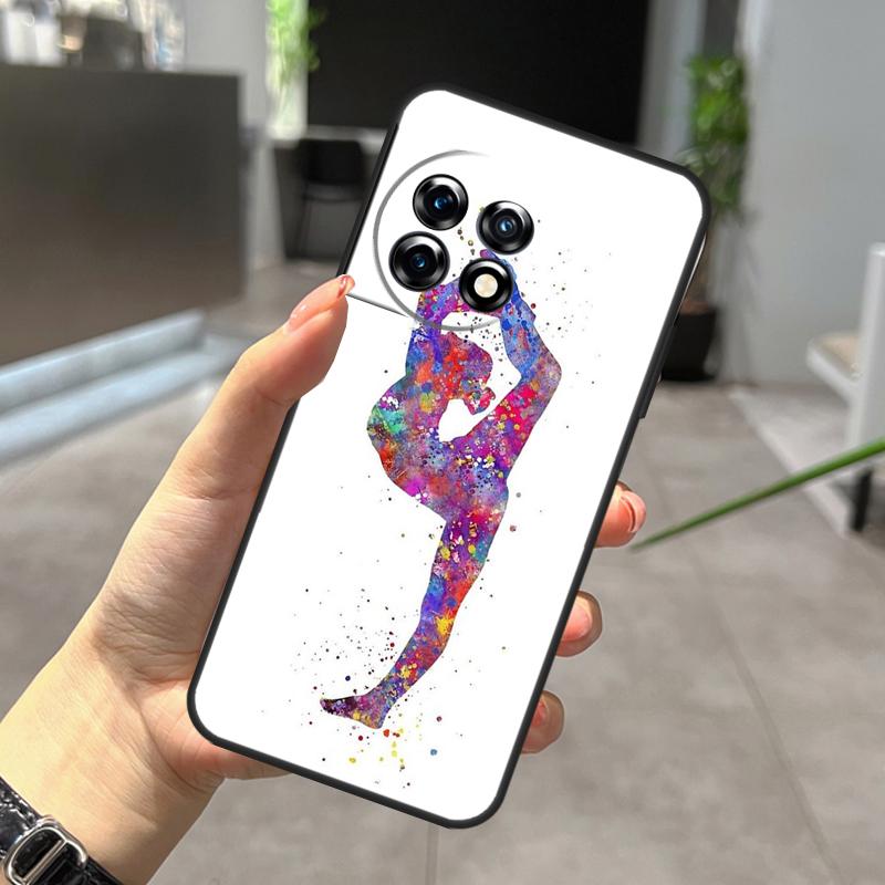 

Gymnastics Watercolor Printing Case For OnePlus Nord CE 5 2 3 4 Lite N30 N20 OnePlus 15 13 12 11 9 10 Pro 10T 13R 15R Cover OnePlus Nord N30
