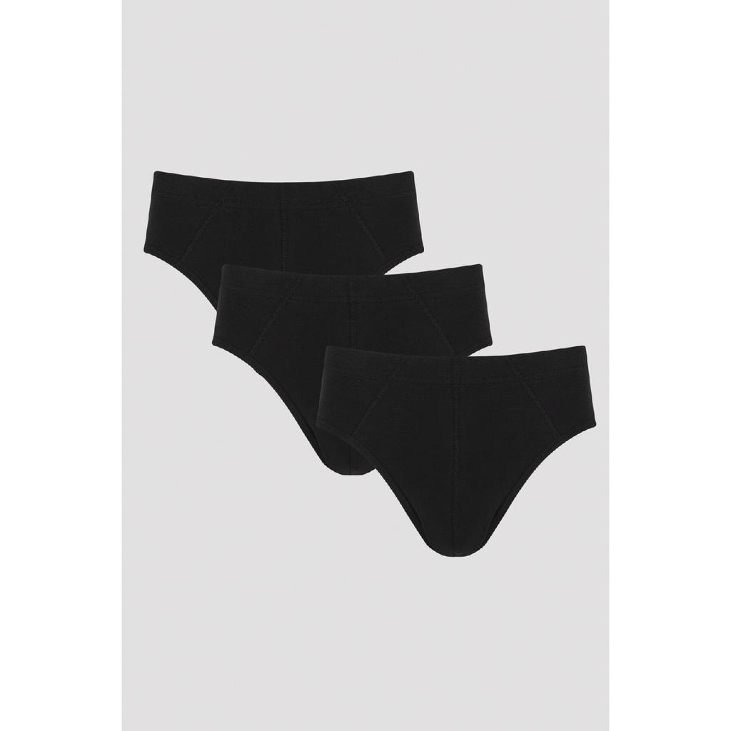 Basic Tape Negru 3 Buc Slip Chiloți