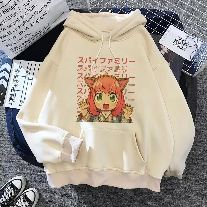 2025 Autumn SPY X FAMILY Women Hoodie Anya Forger Harajuku Kawaii Manga Spyxfamily Sweatshirt Casual Street Anime Graphic Pullov