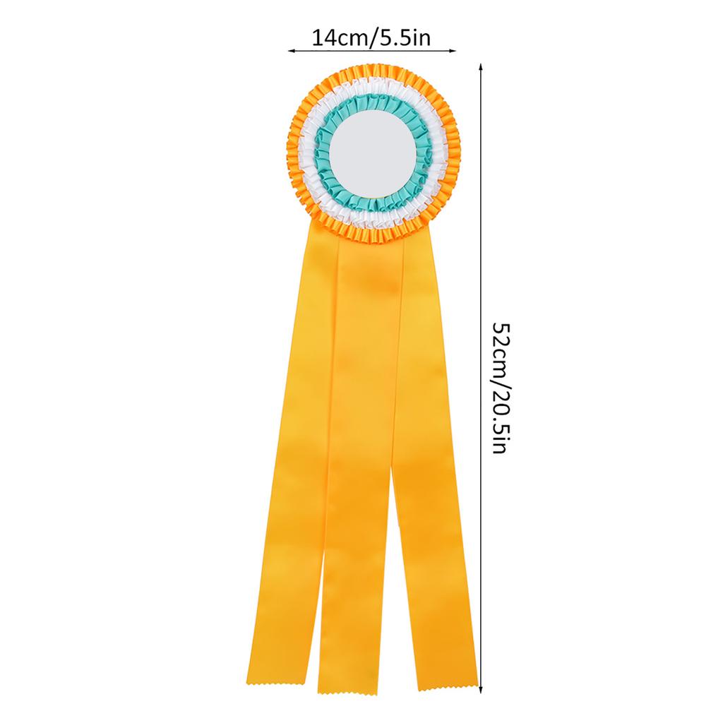 Generous Ribbon Rosette Badge Pin  s Medal Class   Award