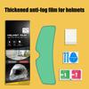 Helmet Rain Protection Film Anti-Fog Insert Stickers Long-Lasting Helmet Visor Rain Proof Film Weatherproof Helmet Lens Sticker