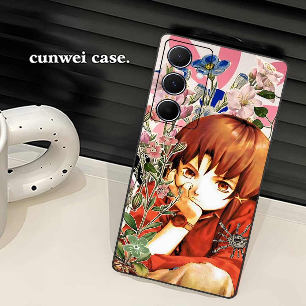 Serial Experiments Lain Cartoon Phone Case For Samsung S 24 Fe 25 Ultra Plus 20 Lite 21 30 22 23 24 22 Ultra 5G Fundas