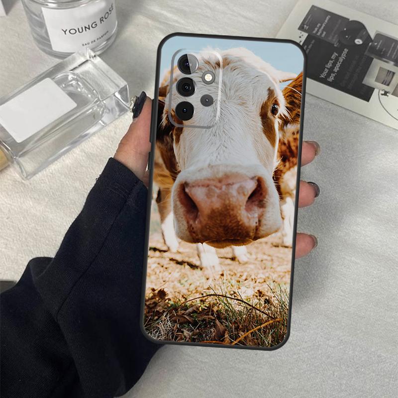 Roligt Koskinnsfodral För Samsung Galaxy A06 A16 A26 A36 A56 A53 A32 A52 A33 A13 A55 A35 A15 A14 A34 A54 A17