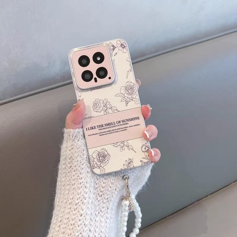 מתאים למארז טלפון Xiaomi 15U Xiaoxiangfeng, Redmi Note14P מארז מגן עמיד בפני נפילות מעור ורוד K70pro