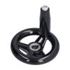 Round Handwheel 3 Spoke Nonslip Convenient Effort Saving Efficient Sturdy Durable Revolving Handle
