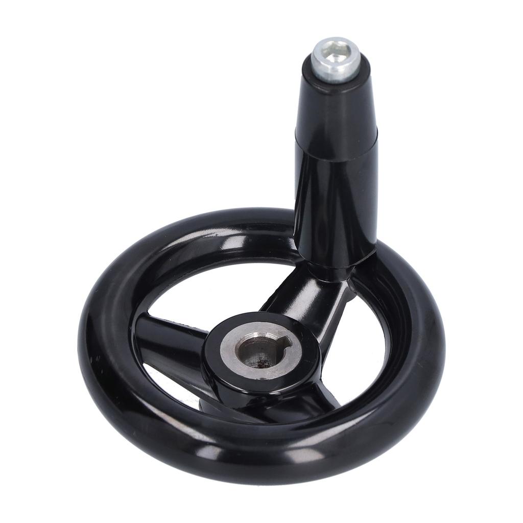 Round Handwheel 3 Spoke Nonslip Convenient Effort Saving Efficient Sturdy Durable Revolving Handle