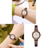 Gadi Vintage Ladies Quartz Watch With Leather Strap And Water Resistance For Fashion Enthusiasts