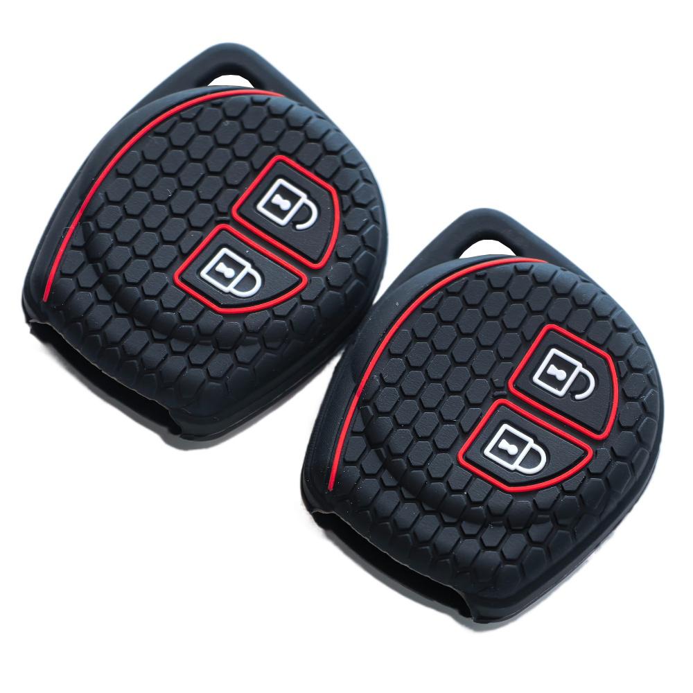 2 Button Silicone Car Remote Key Cover Case For Suzuki Swift Ignis Vitara Liana Ciaz Baleno Car Key Fob Case Cover Shell Decor